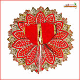 Blended Thread Moti Work Red Laddu Gopal Poshak